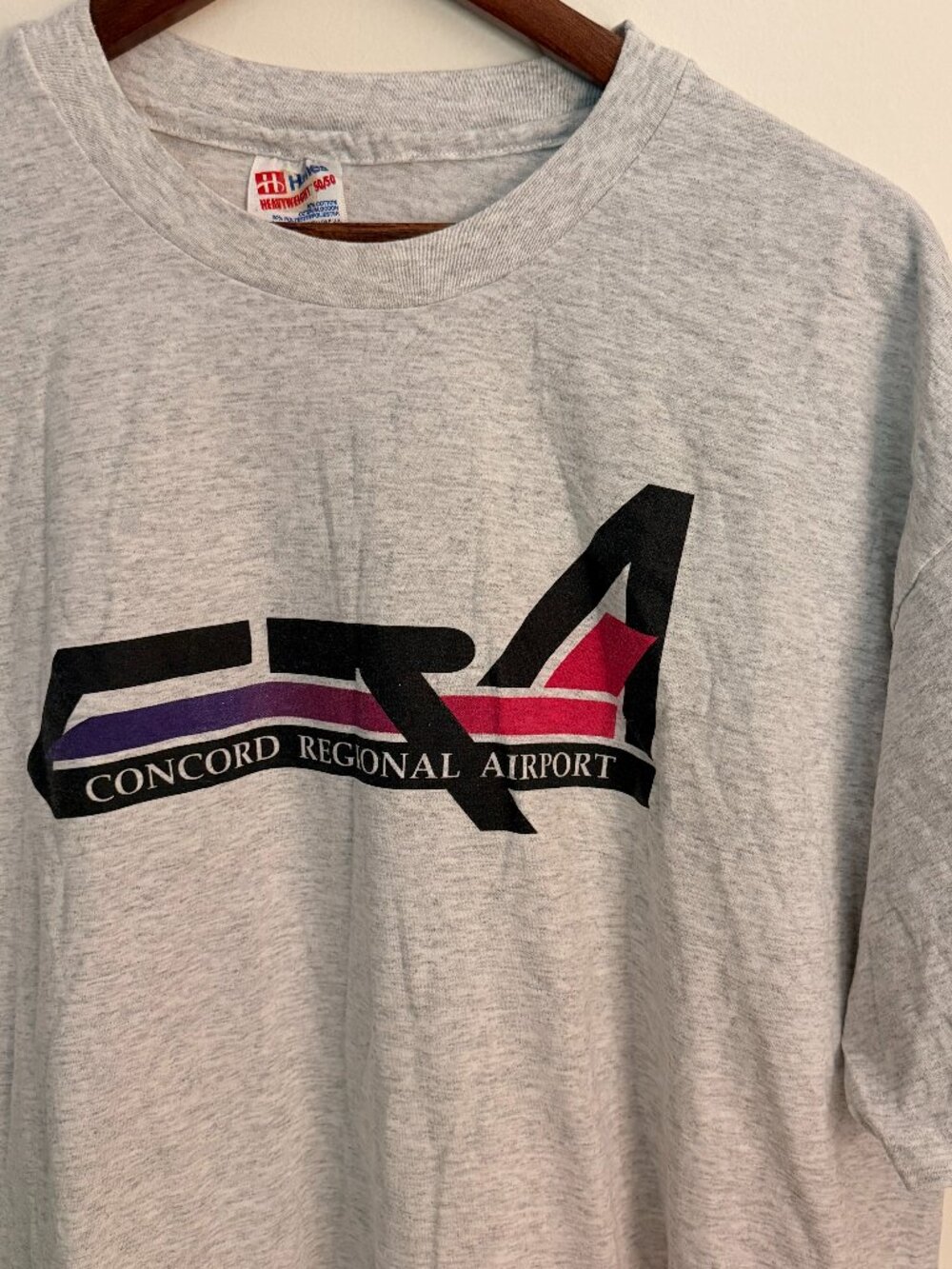 Vintage Hanes Concord Regional Airport Single Stitch T-Shirt, Size 2XL